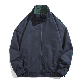 Majesda® - Solid Loose Jacket outfit ideas, streetwear fashion - majesda.com