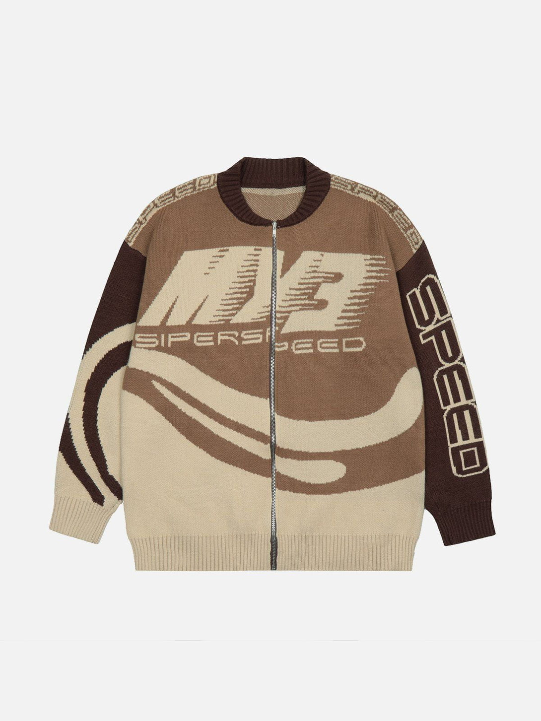 Majesda® - "SPEED" Racing Cardigan outfit ideas streetwear fashion