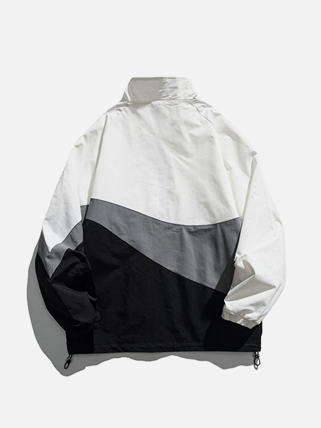 Majesda® - Splicing Contrast Jacket outfit ideas, streetwear fashion - majesda.com