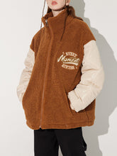 Majesda® - Splicing Sherpa Coat outfit ideas, streetwear fashion - majesda.com