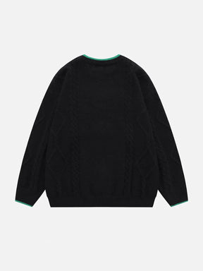 Majesda® - Square Golf Knitted Sweater outfit ideas streetwear fashion