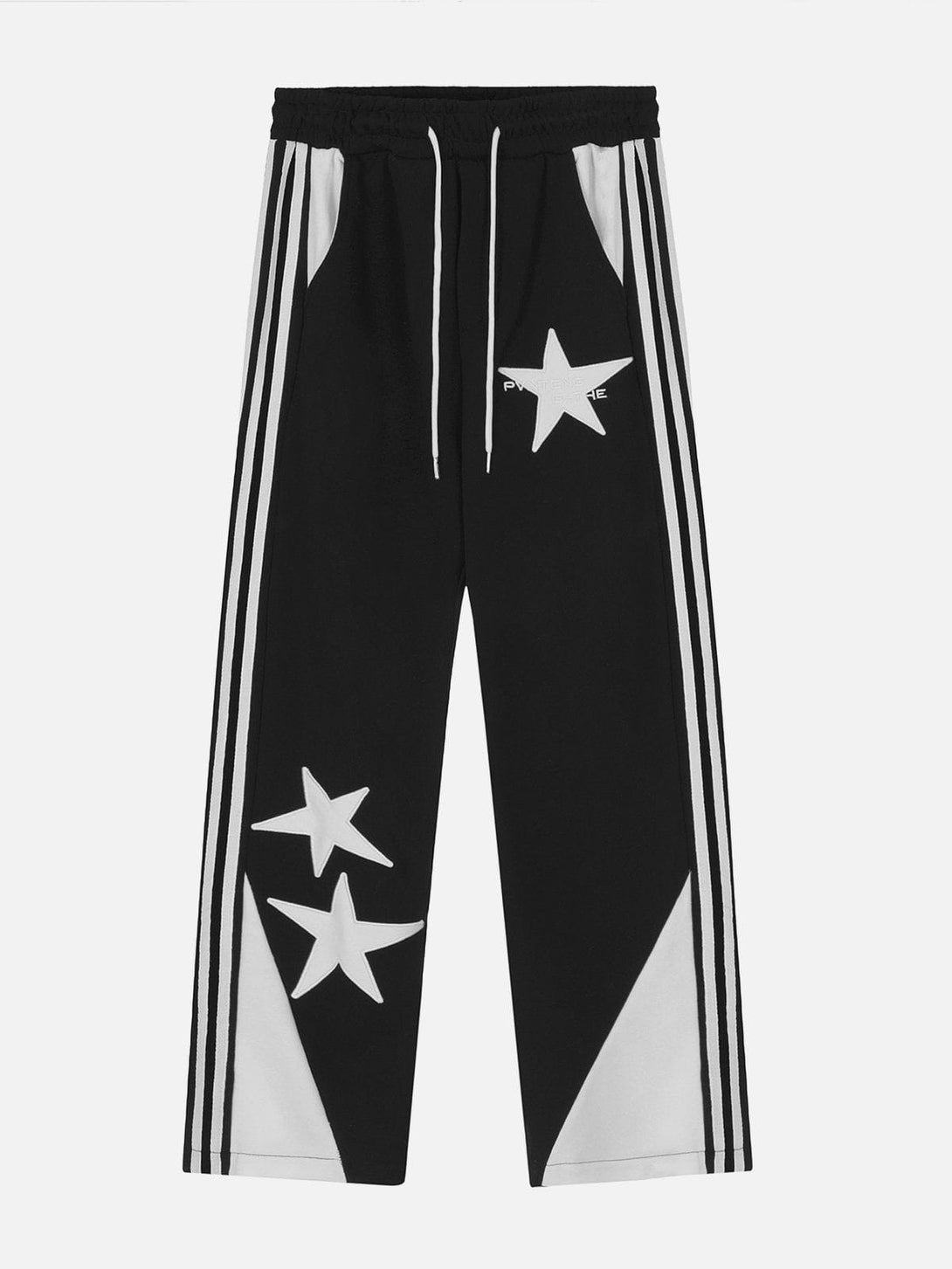 Majesda® - Star Embroidered Side Stripe Sweatpants outfit ideas streetwear fashion