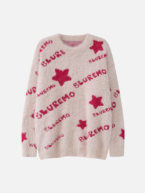 Majesda® - Star Letter Embroidery Sweater outfit ideas streetwear fashion