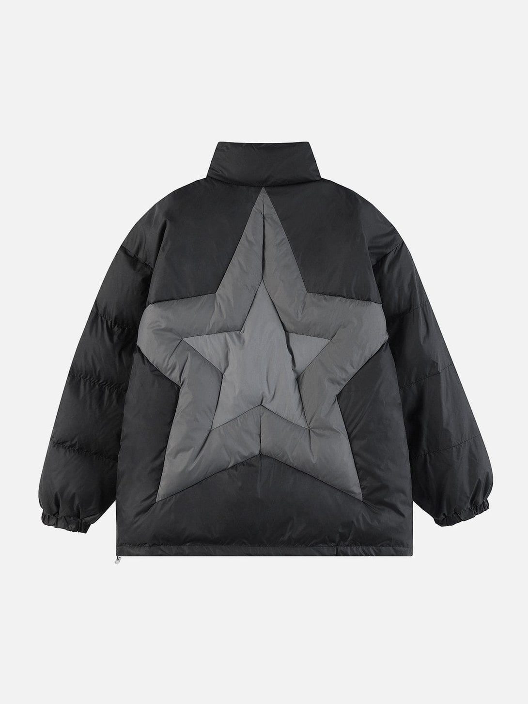 Majesda® - Star Patchwork Gradient Winter Coat outfit ideas streetwear fashion