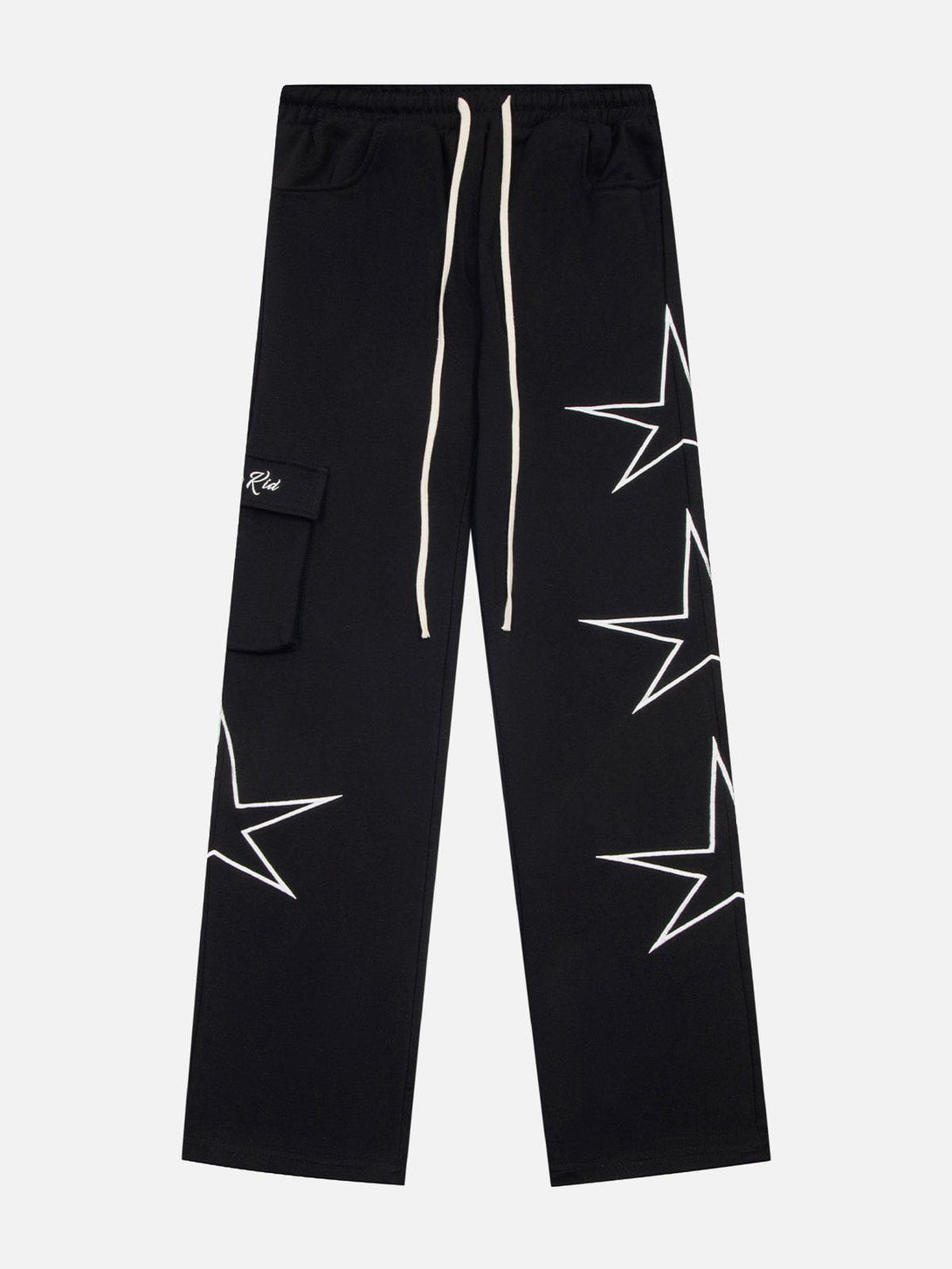 Majesda® - Star Print Sweatpants outfit ideas streetwear fashion