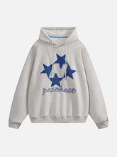 Majesda® - Stellaris Embroidered Hoodie outfit ideas streetwear fashion