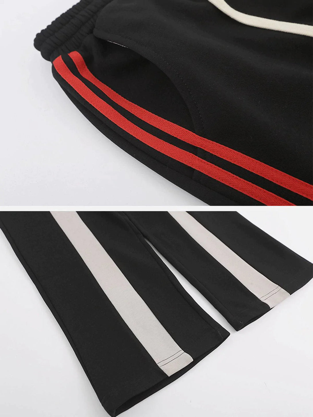 Majesda® - Stripe Clashing Colors Pants outfit ideas streetwear fashion