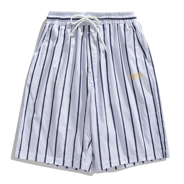 Majesda® - Stripe Drawstring Shorts outfit ideas streetwear fashion