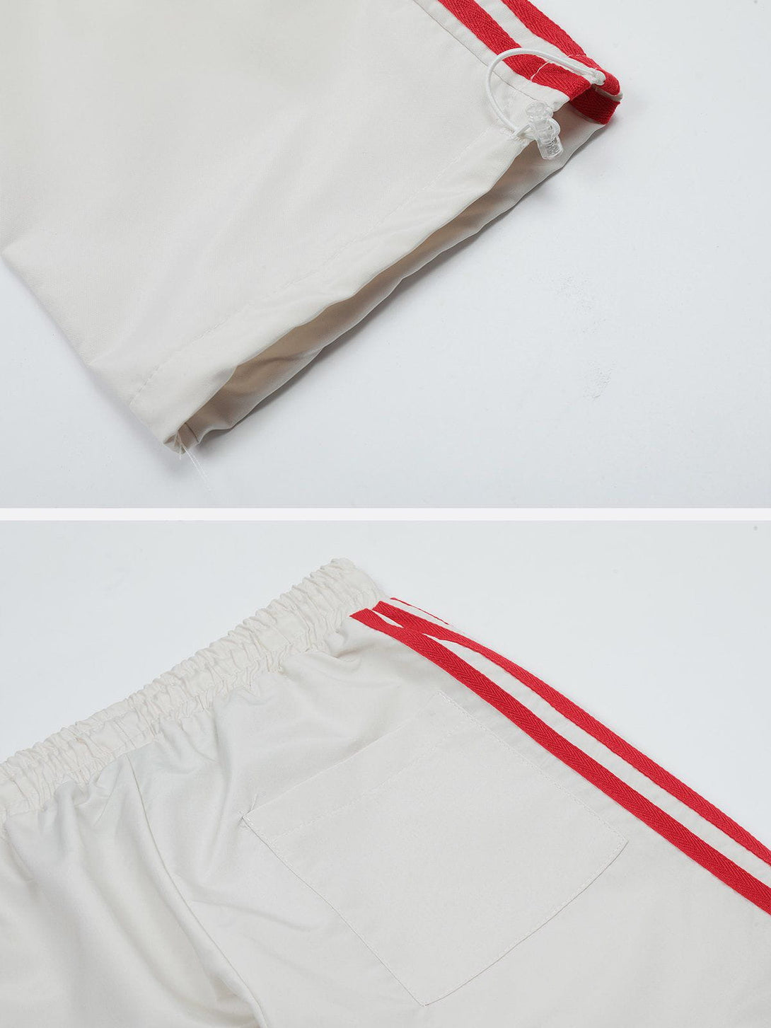Majesda® - Stripe Large Pocket Cargo Pants outfit ideas streetwear fashion