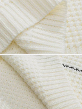 Majesda® - Striped Tassel Sweater outfit ideas streetwear fashion