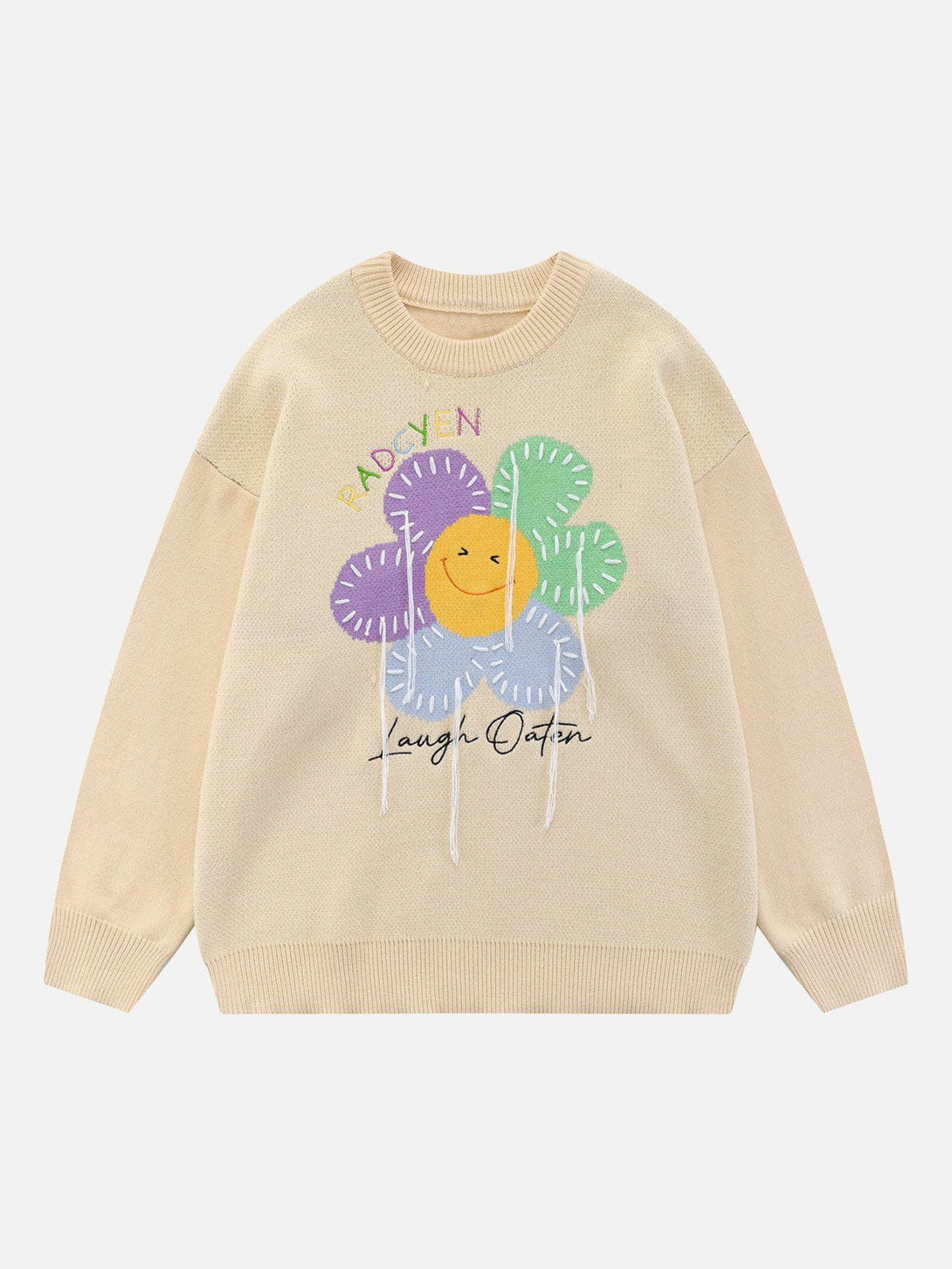 Majesda® - Sun Flower Graphic Sweater outfit ideas streetwear fashion