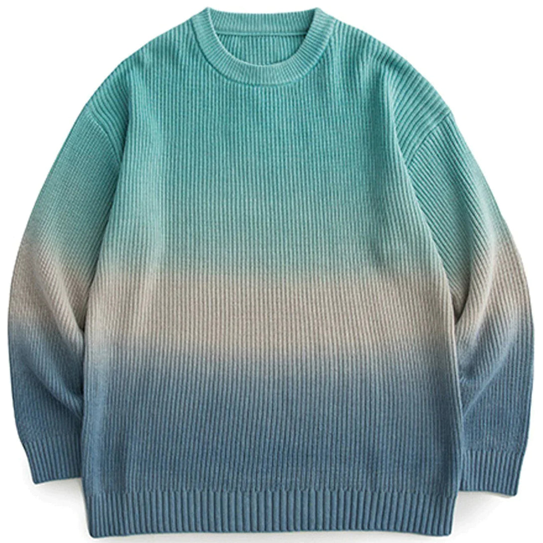 Majesda® - Tie Dye Knit Sweater outfit ideas streetwear fashion