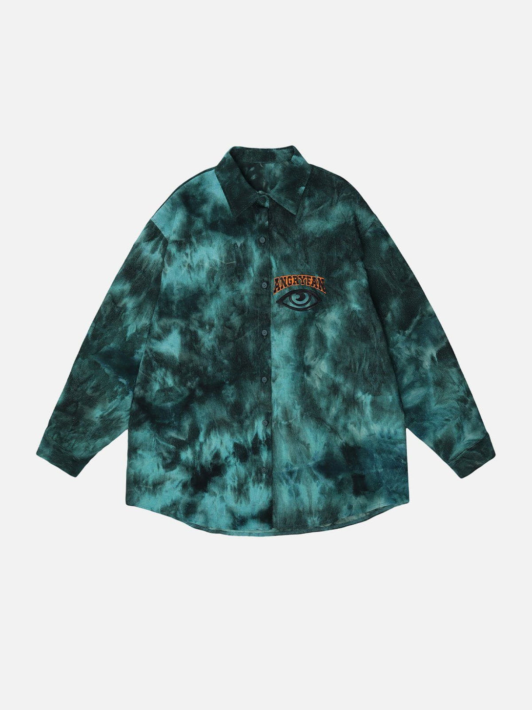 Majesda® - Tie Dye Letter Print Long Sleeve Shirt outfit ideas streetwear fashion