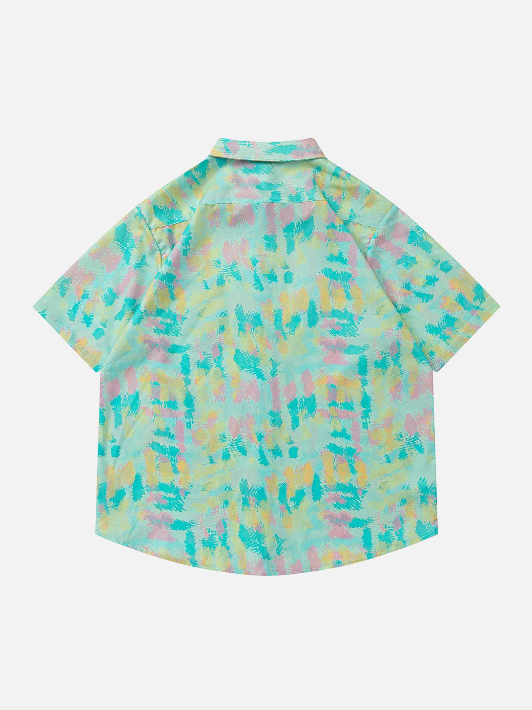 Majesda® - Tie-Dye Print Short Sleeve Shirts outfit ideas streetwear fashion