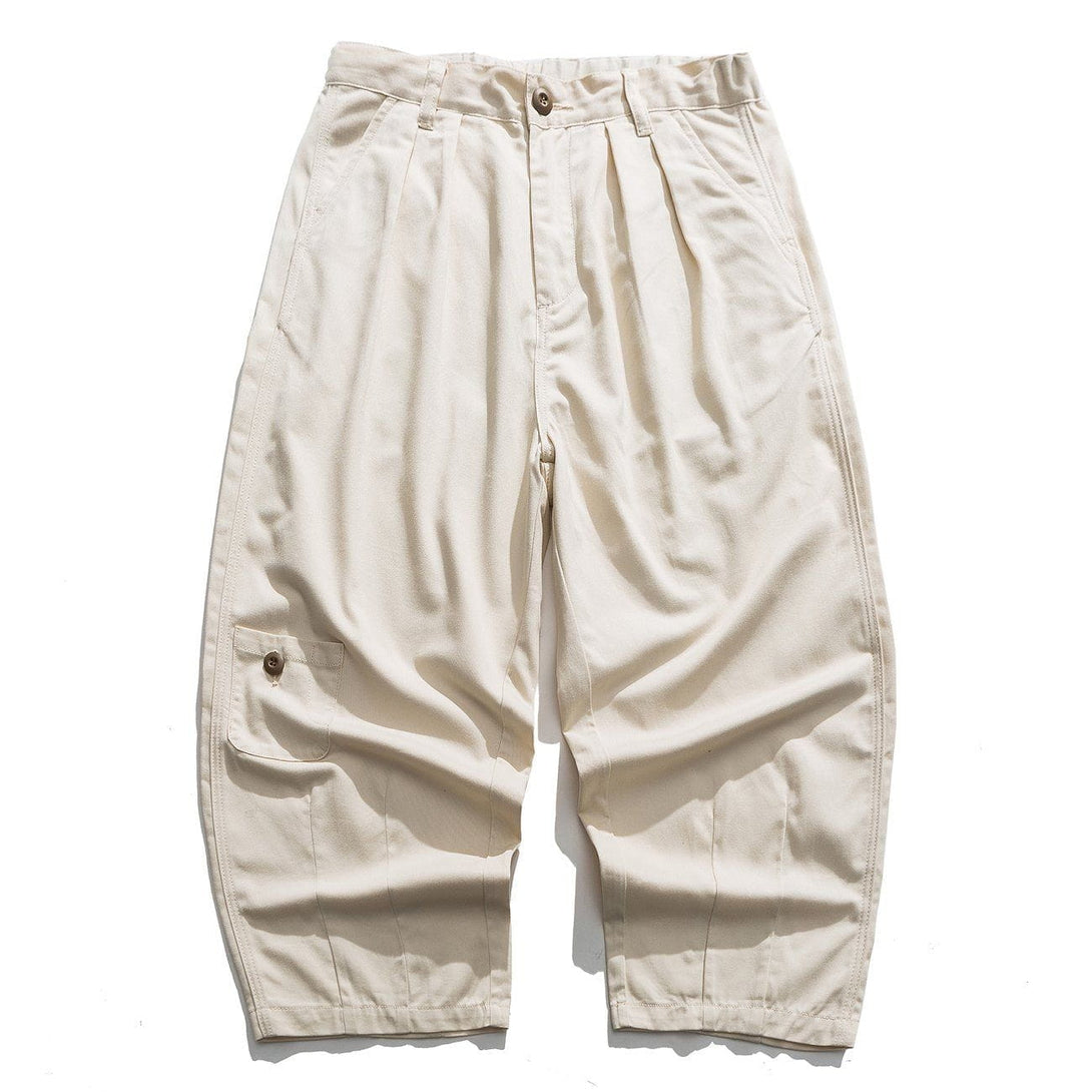 Majesda® - Twill Wide Leg Solid Pants outfit ideas streetwear fashion