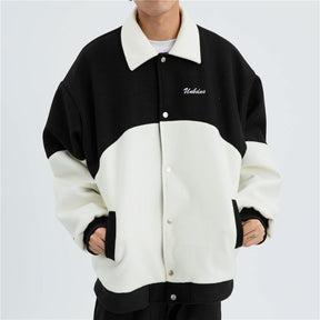 Majesda® - UNBALES Varsity Jacket outfit ideas, streetwear fashion - majesda.com