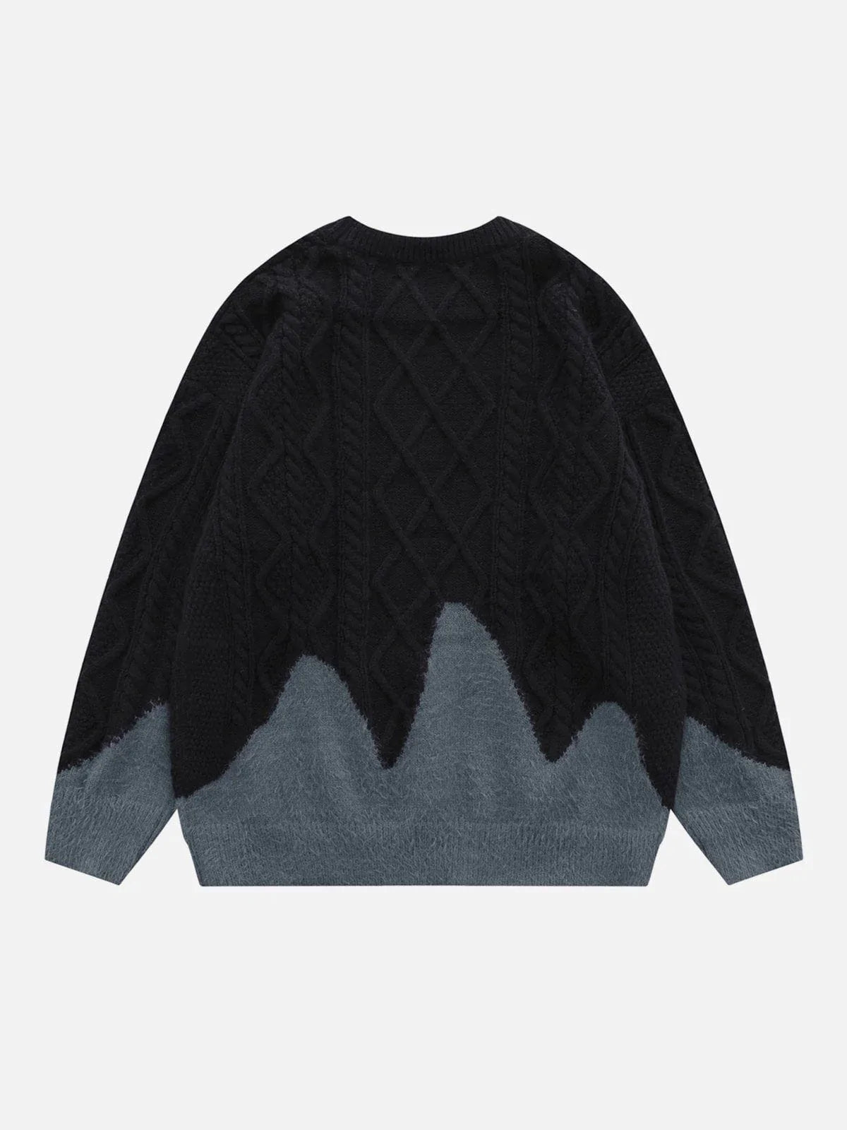 Majesda® - Vintage Colorblock Sweater outfit ideas streetwear fashion