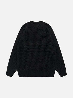 Majesda® - Vintage Cutout Sweater outfit ideas streetwear fashion