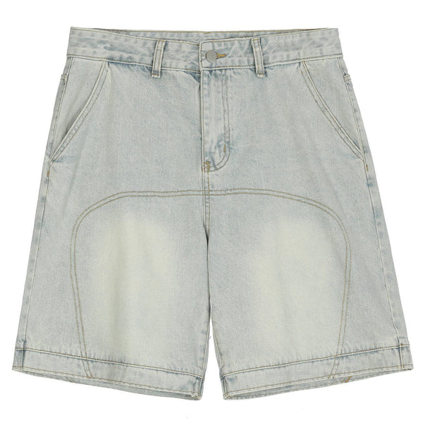 Majesda® - Vintage Denim Shorts outfit ideas streetwear fashion