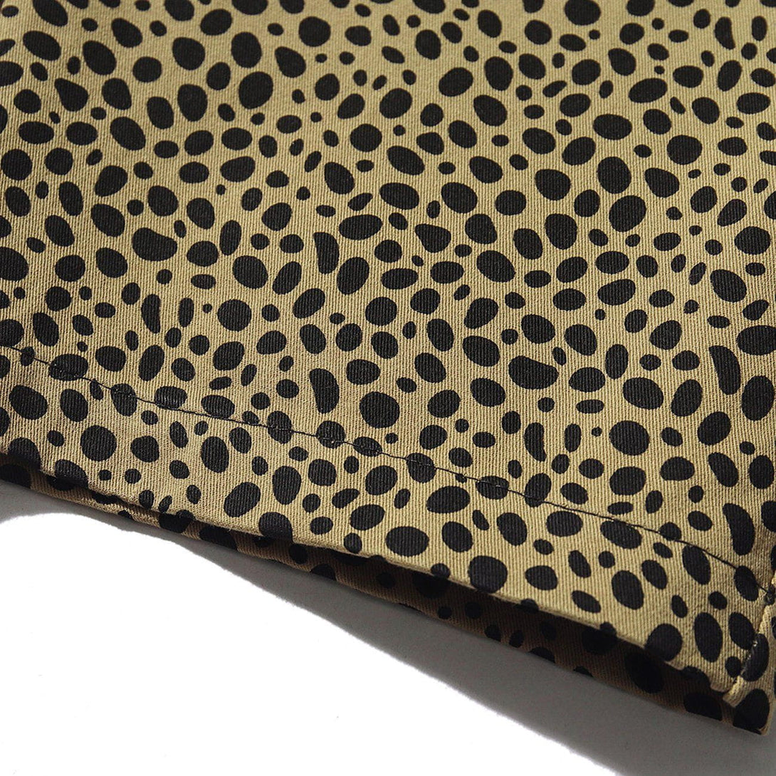 Majesda® - Vintage Full Print Leopard Print Long Pants outfit ideas streetwear fashion