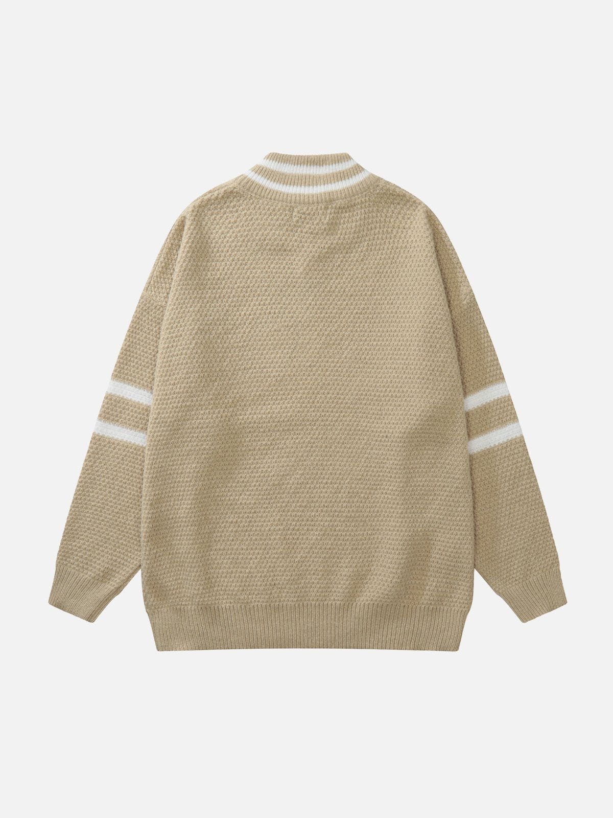 Majesda® - Vintage Half-Zip Sweater outfit ideas streetwear fashion