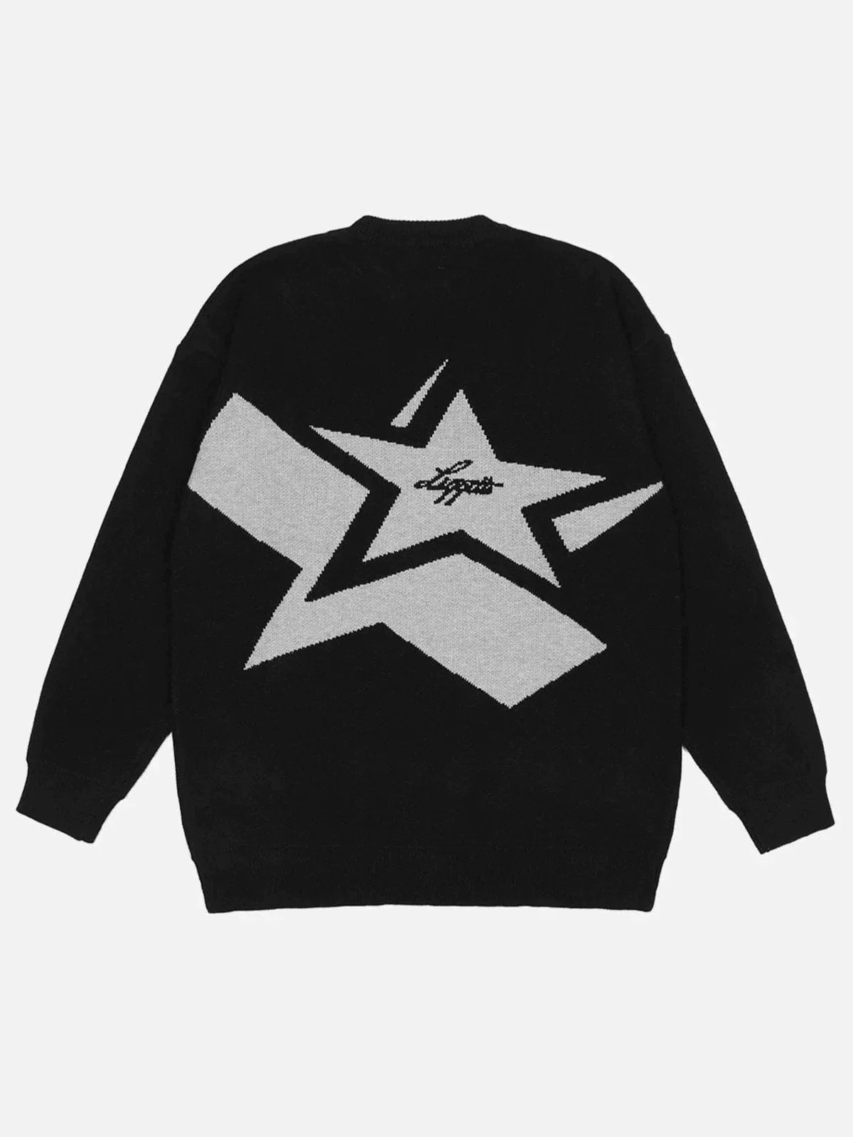 Majesda® - Vintage Pullover Sweater outfit ideas streetwear fashion