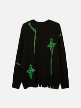 Majesda® - Vintage Straps Sweater outfit ideas streetwear fashion