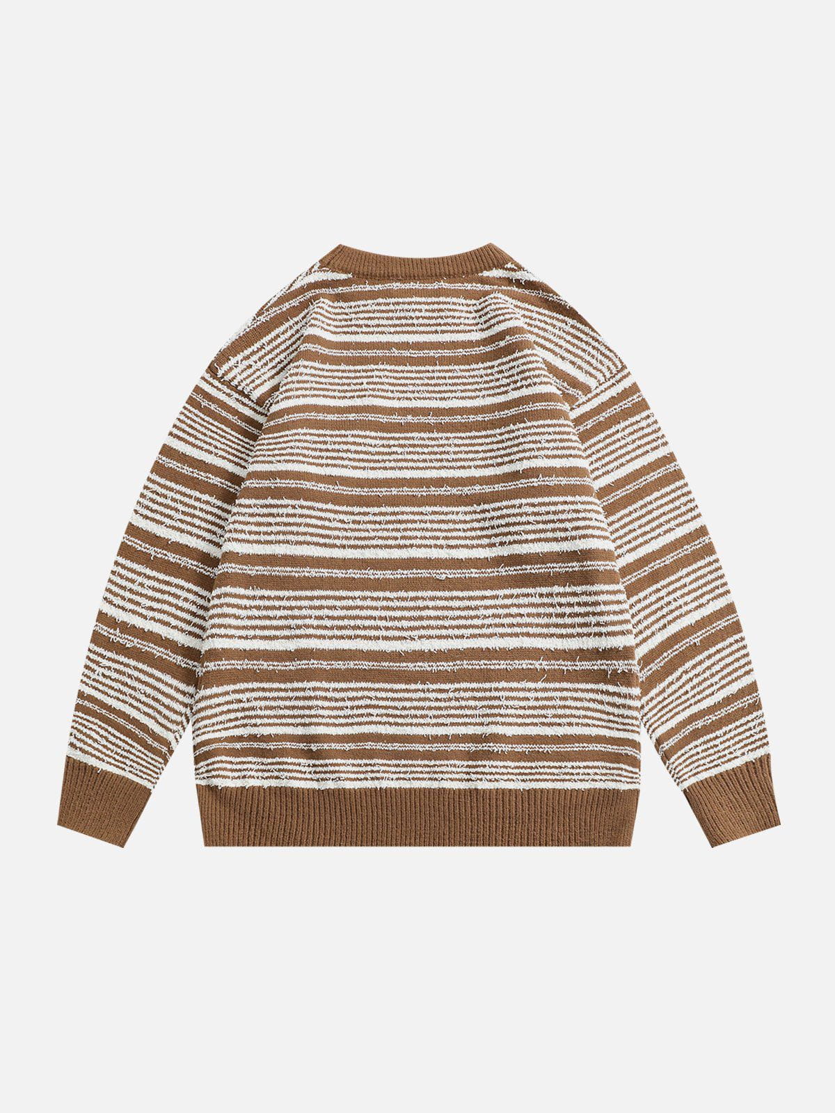Majesda® - Vintage Stripe Design Sweater outfit ideas streetwear fashion
