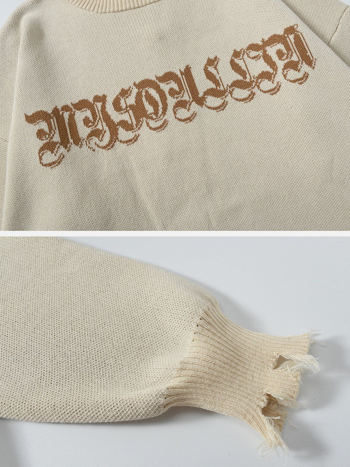 Majesda® - Vintage Tassel Sweater outfit ideas streetwear fashion