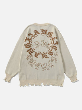 Majesda® - Vintage Tassel Sweater outfit ideas streetwear fashion