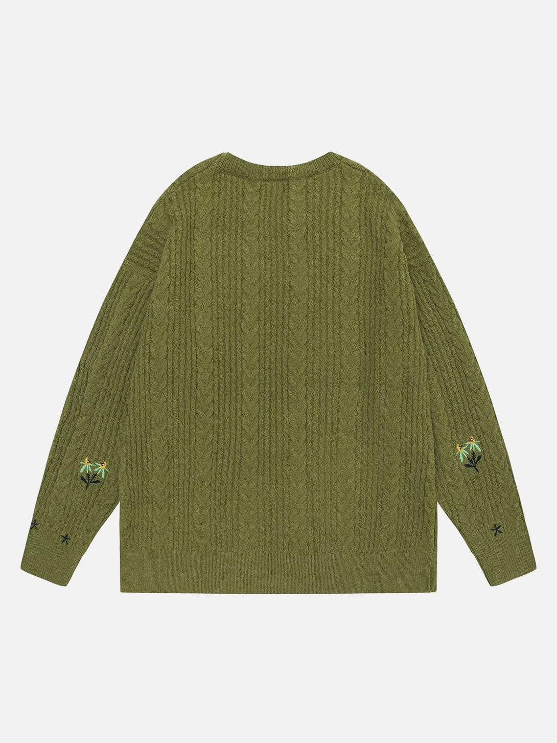 Majesda® - Vintage Twist Pattern Sweater outfit ideas streetwear fashion