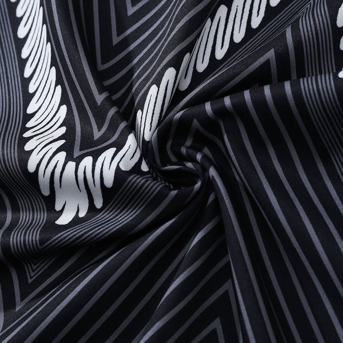 Majesda® - Wave Stripe Short Sleeve Shirt outfit ideas streetwear fashion
