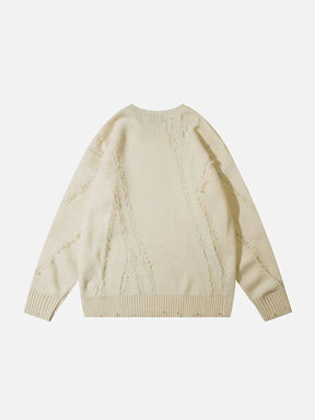 Majesda® - Webbing Sweater outfit ideas streetwear fashion