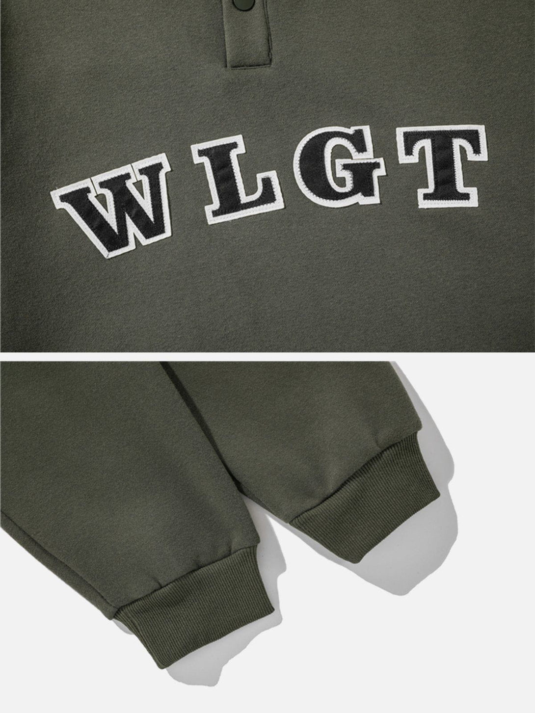 Majesda® - WLGT Labeling Sweatshirt outfit ideas streetwear fashion