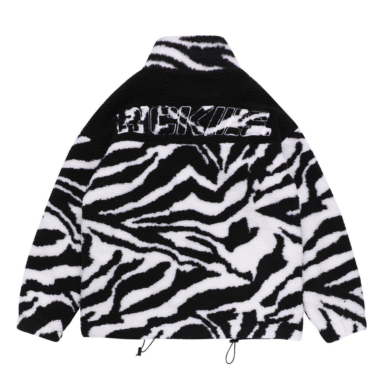 Majesda® - Zebra Pattern Sherpa Jacket outfit ideas streetwear fashion