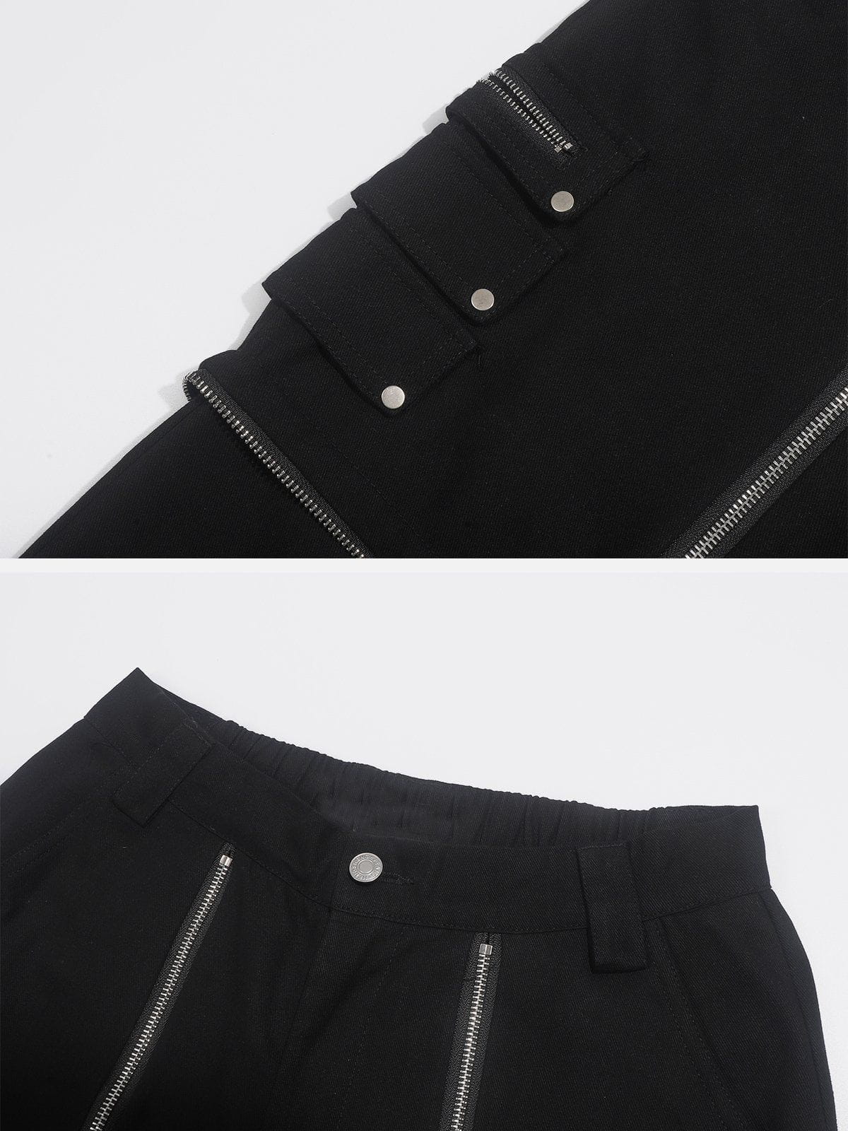 Majesda® - Zipper Design Loose Pants outfit ideas streetwear fashion