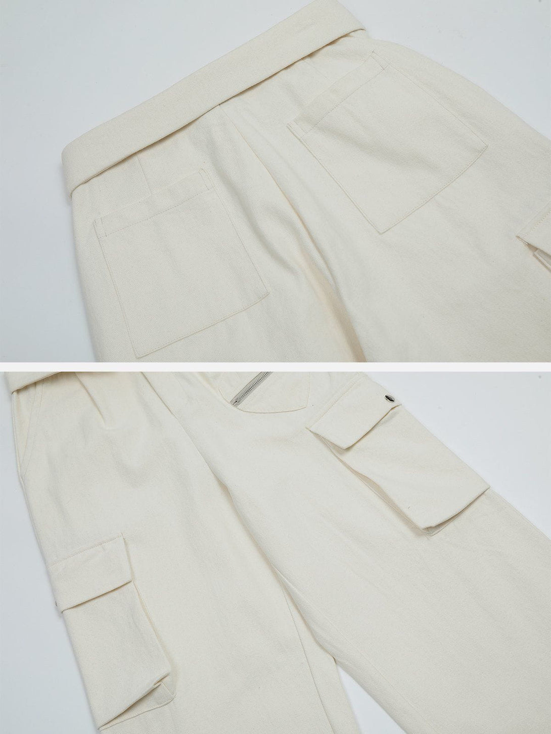 Majesda® - Zipper Pocket Cargo Pants outfit ideas streetwear fashion